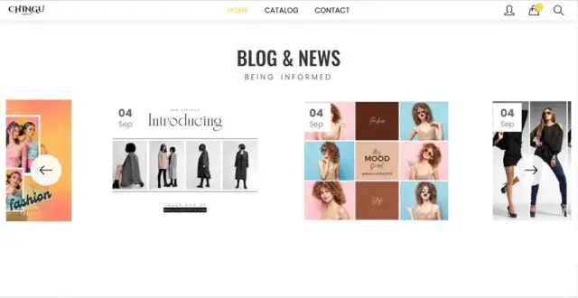 Chingu Fashion - Website design 8 | MAZCODEX portfolio