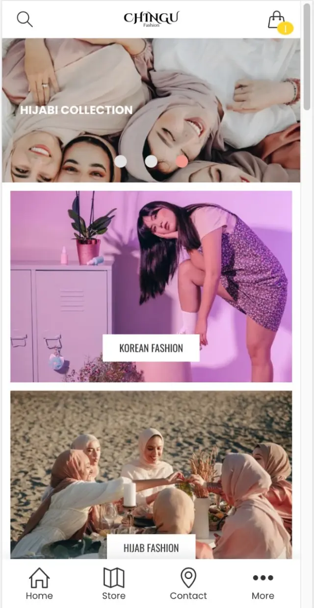 Chingu Fashion - Website design 23 | MAZCODEX portfolio